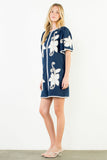 THML Leilani Short Sleeve Floral Embroidery Detail Dress