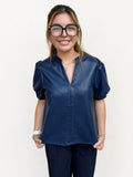 THML Brigitte Soft Leather Top