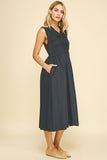 PINCH Margot Front Tie Detailed Midi Dress