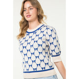 Valerie Short Sleeve Knit THML Top