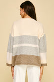 Iliana Color Block Soft Yarn PINCH Sweater