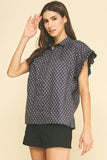 PINCH Martha Geometric Diamond Print Shirt Blouse