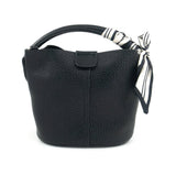 Elena Black Small Tote BC Bag with Scarf