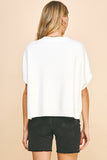 Latica Dropped Shoulder PINCH Sweater Top