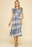 Taytum Printed Tiered Midi PINCH Dress