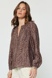 Sammie Abstract Animal Printed Current Air Blouse