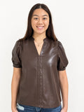 THML Natasha Soft Leather Top