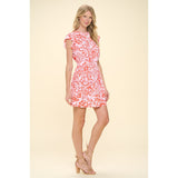 Lyra Floral Print Buttondown Mini PINCH Dress