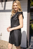 Bryn Leather Scalloped VOY Dress SALE