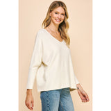 Evelyn Soft V Neck Knit PINCH Sweater