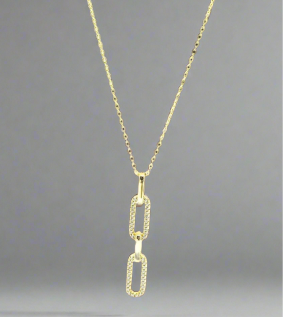 Paige Paperclip Necklace