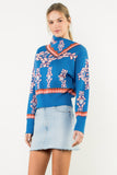 Yanya Long Sleeve Print THML Sweater