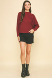 Deliahla Dolman Sleeves PINCH Sweater Top
