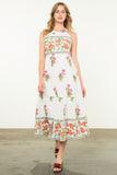 Magaly Floral Halter Maxi THML Dress