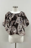 THML Annmarie Pattern Cinched Waist  Top