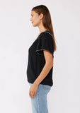 Lovestitch Kelsie Flutter Sleeve Embroidered Top