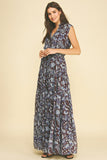 PINCH Natasha Floral Print Tiered Maxi Dress