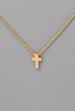 Elisha Mini Cross Necklace