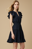PINCH Isla Flutter Sleeve Mini Dress