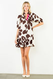 THML Briana Geometric Pattern Short Dress