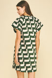 PINCH Carson Geometric Print Tunic Mini Dress