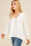 Isa Soft V Neck Knit PINCH Sweater