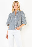 THML Eilijah Stripe Button Down  Top