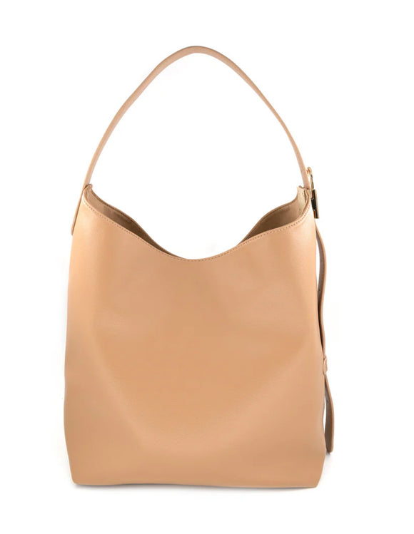 Clara Beige Tote BC Bag with Scarf