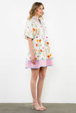 Felicity Puff Sleeve Floral THML Dress