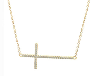 Abigail CZ Cross Necklace