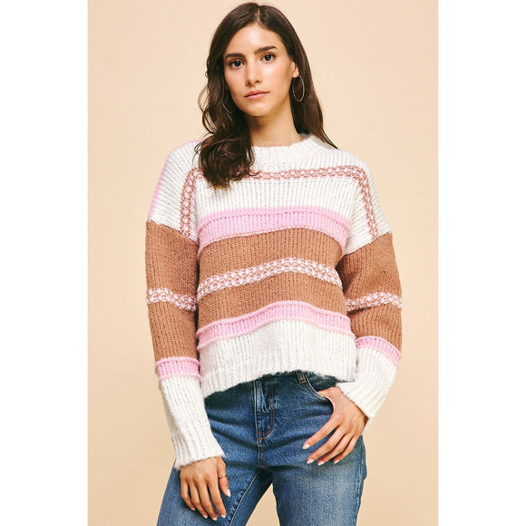 Gemma Multi Color Stripe PINCH Sweater