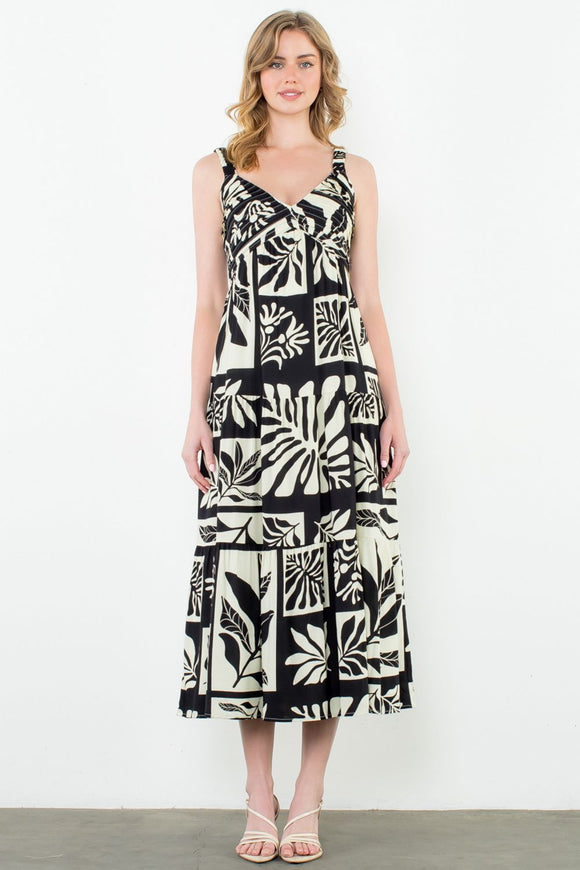 Olivia Print Maxi THML Dress