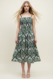 PINCH Isa Floral Printed Tiered Midi Dress