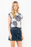 THML Aliana Short Sleeve Embroidery Detail Top