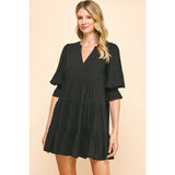 Rowan V Neck Tiered Mini PINCH Dress