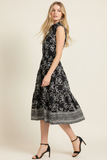 PINCH Jasmin Floral Print Tiered Midi Dress