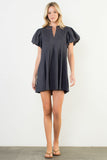 THML Blair Puff Sleeve Corduroy Dress-SALE