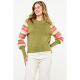 Baylin Knitted Bishop Sleeve THML Sweater