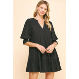 Rowan V Neck Tiered Mini PINCH Dress