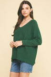 Ivana Soft V Neck Knit PINCH Sweater