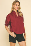 PINCH Renee Ballon Sleeve Blouse Top