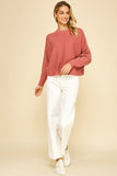 Katrina Dolman Sleeves PINCH Sweater Top