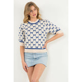 Valerie Short Sleeve Knit THML Top