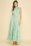 PINCH Charlie Floral Print Tiered Maxi Dress