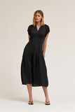 Holly Grade and Gather Black Midi Dress