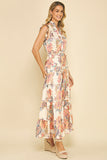 Sofia Floral Print Tiered Maxi PINCH Dress