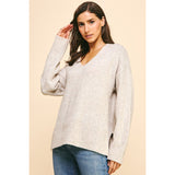 Yamileth Soft V Neck PINCH Sweater