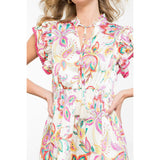 Remi Floral Paisley Print THML Dress