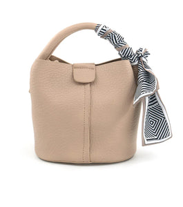 Elena Beige Small Tote BC Bag with Scarf