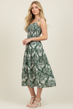 PINCH Isa Floral Printed Tiered Midi Dress